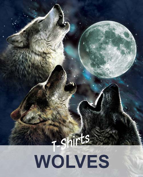 T-Shirts mit Wolfmotiven jetzt entdecken