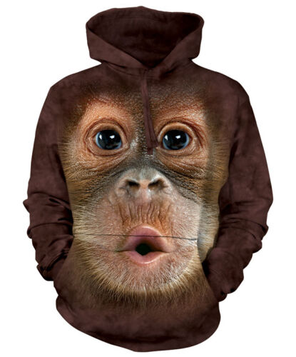 The Mountain Big Face Baby Orangutan Hoodie M