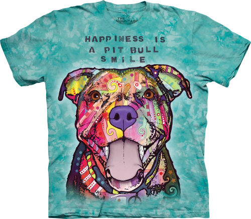 Dean Russo Hunde T-Shirt Pit Bull Smile