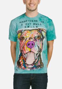 Dean Russo Hunde T-Shirt Pit Bull Smile M