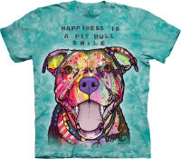 Dean Russo Hunde T-Shirt Pit Bull Smile L