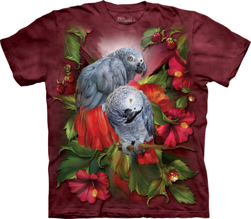 Papageien T-Shirt African Grey Mates M