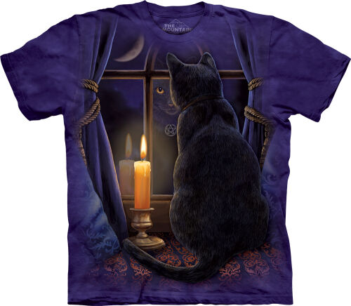 Katzen T-Shirt Midnight Vigil