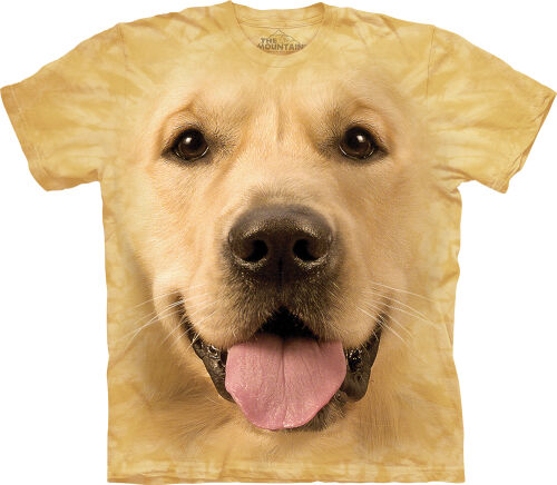 Labrador T-Shirt Big Face Golden S