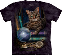Katzenmotiv Fantasy T-Shirt Farbe Lila