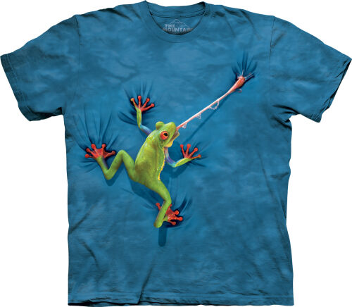 Frosch Kinder T-Shirt  Frog Tongue