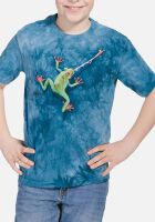 Frosch Kinder T-Shirt  Frog Tongue