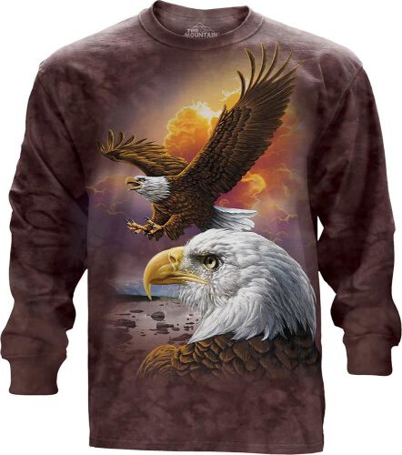 The Mountain Langarmshirt Eagle and Clouds