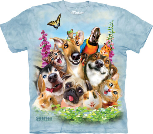 Tier Kinder T-Shirt Pet Selfie M