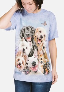 Hunde T-Shirt Dogs Selfie M
