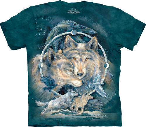Wolf T-Shirt In Spirit I am Free M