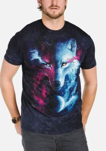 Wolf T-Shirt Where Light and Dark Meet S