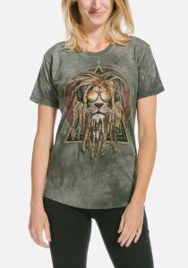 Damen Tri-Blend T-Shirt DJ Lion Retro M