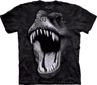 Dinosaurier Kinder T-Shirt Big Face Glow Rex S