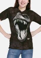 Dinosaurier Kinder T-Shirt Big Face Glow Rex S