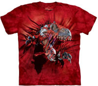 Dinosaurier Kinder T-Shirt Red Ripper Rex M