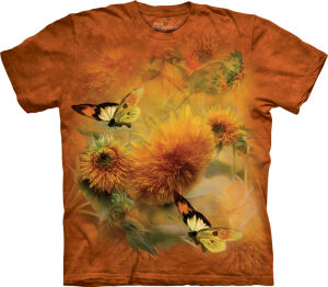 Schmetterling T-Shirt Sunflowers & Butterflies M