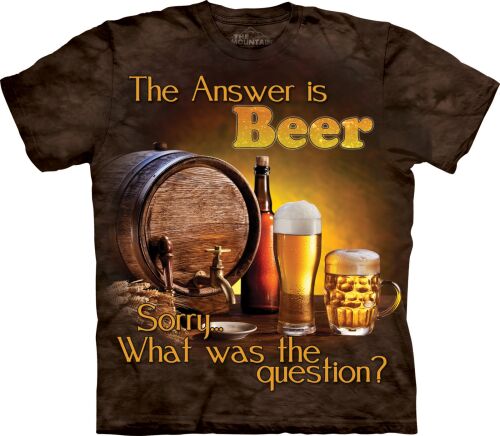 Bier T-Shirt Beer Outside L