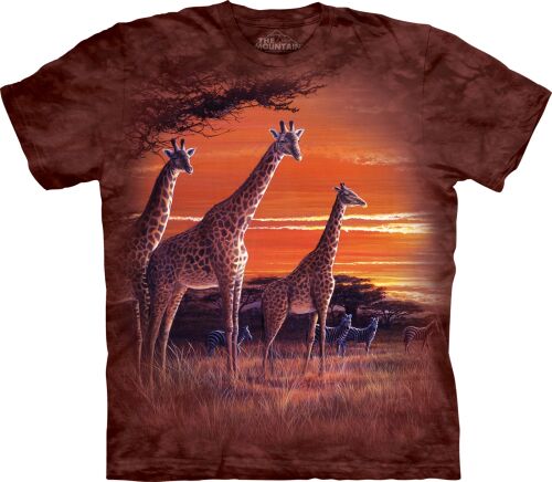 Giraffen T-Shirt Sundown L