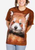 The Mountain T-Shirt Red Panda Portrait mit Model