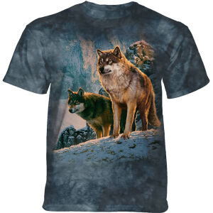 Wolf T-Shirt Wolf Couple Sunset