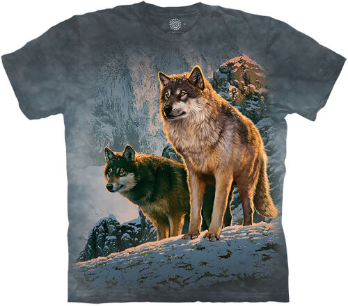 Wolf T-Shirt Wolf Couple Sunset M