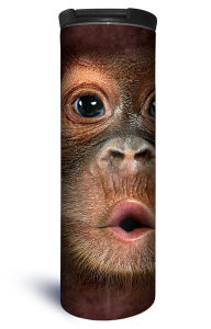 Edelstahl Thermobecher Big Face Baby Orangutan