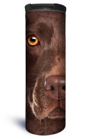 Edelstahl Thermobecher Chocolate Lab Face