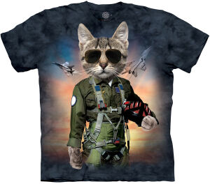 Katzen Milit&auml;r T-Shirt Tom Cat