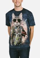 Katzen Militär T-Shirt Tom Cat 2XL