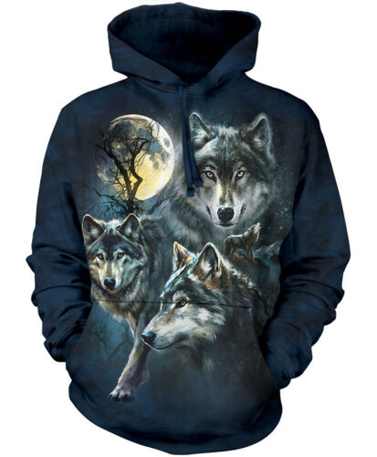Wolf Hoodie Moon Wolves Collage