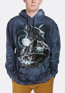 Wolf Hoodie Bark at the Moon