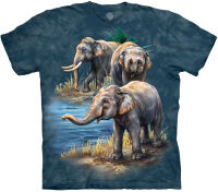 Elefanten T-Shirt Asian Elephant Collage 2XL