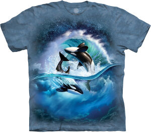 Schwertwal T-Shirt Orca Wave
