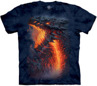 Drachen T-Shirt Lavaborn M