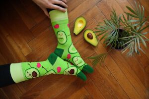 Lustige Avocado Socken