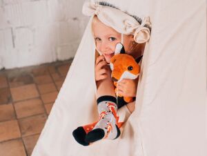 Lustige Fuchs Kinder Socken 23-26