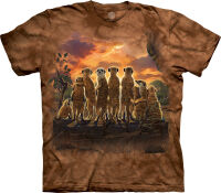 Erdmännchen T-Shirt Meerkat Family L