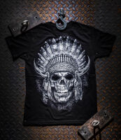 Cool Skullz T-Shirt Native American Skull