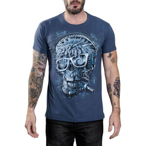 Cool Skullz T-Shirt Hardcore DJ Skull