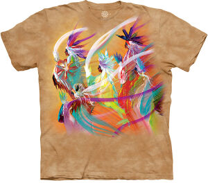 Indianer T-Shirt Rainbow Dance