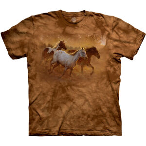 Pferde T-Shirt Gold Run