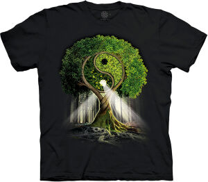 The Mountain Base T-Shirt Yin Yang Tree
