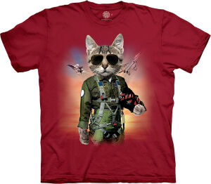 The Mountain Base T-Shirt Tom Cat Red