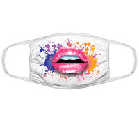 The Mountain Colorful Splatter Lips Maske
