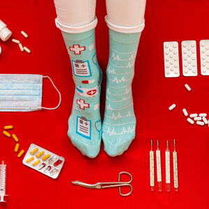 Lustige Medizin Socken 39-42