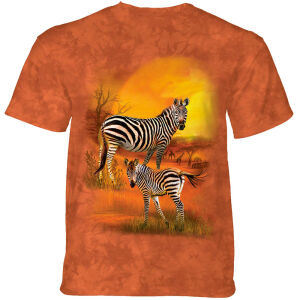 The Mountain T-Shirt Mama and Baby Zebra