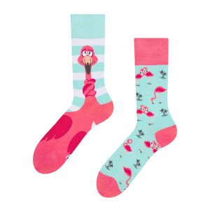 Lustige Tangled Flamingo Socken