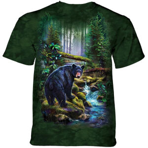 The Mountain T-Shirt Black Bear Forest