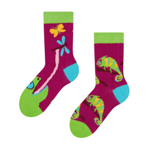 Lustige Chameleon Kinder Socken